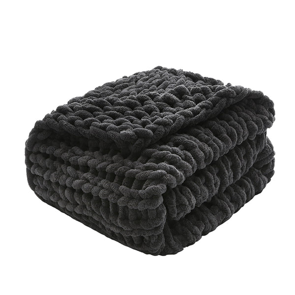 Chunky Knit Weighted Blanket Handmade Soft Throw